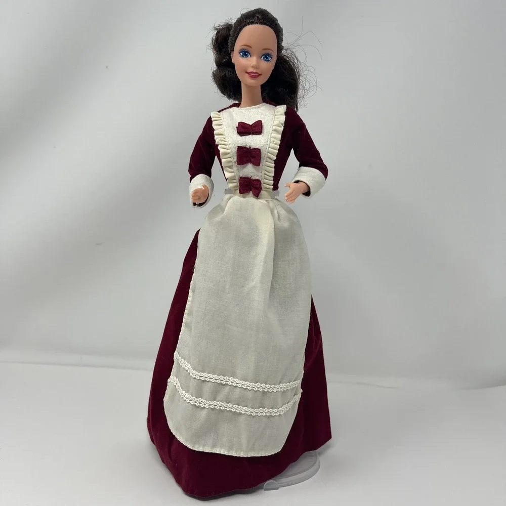 Barbie Doll Pilgrim Vintage 1966 Mattel Burgundy‎ Velvet Dress Malaysia